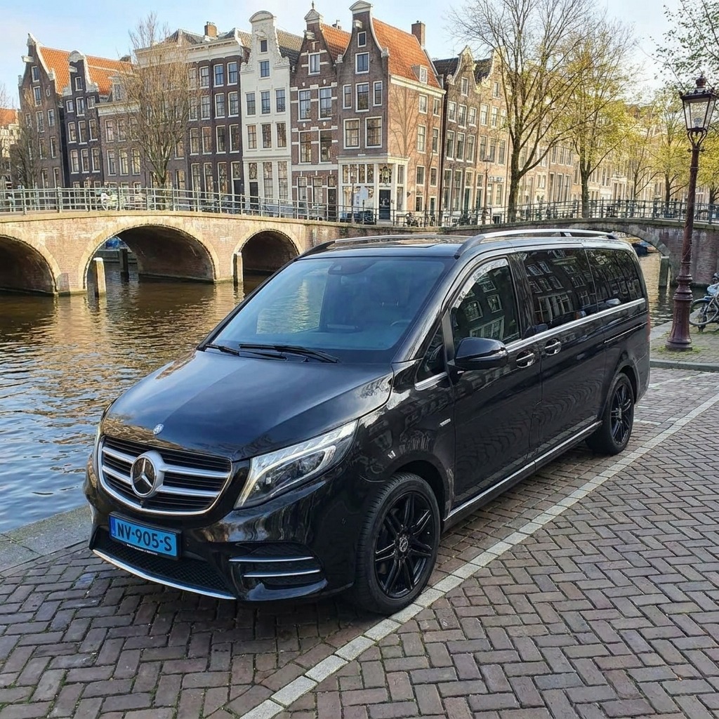 Mercedes-Benz V-Class luxe busje — groepsvervoer Amsterdam voor 1 tot 7 passagiers